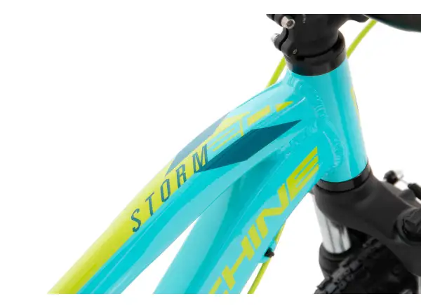 Rock Machine Storm 20 VB children's bike gloss neon cyan/yellow/petrol
