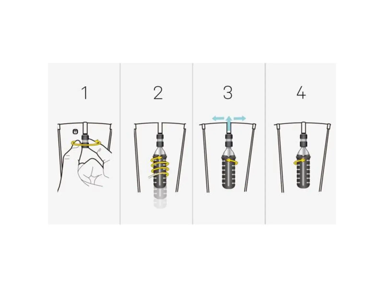 Topeak Nano Airbooster pump + 16g CO2 cartridge