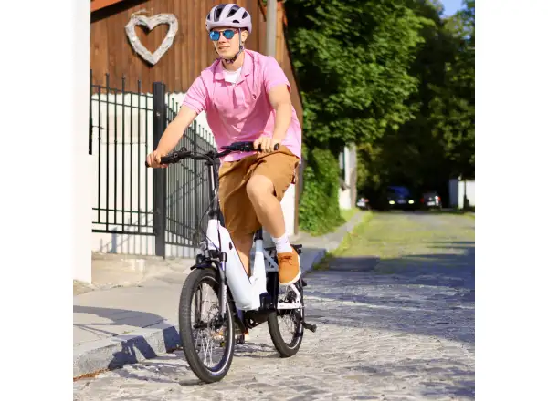 Ecobike Rhino Cruise 504 Wh Arctic White folding e-bike