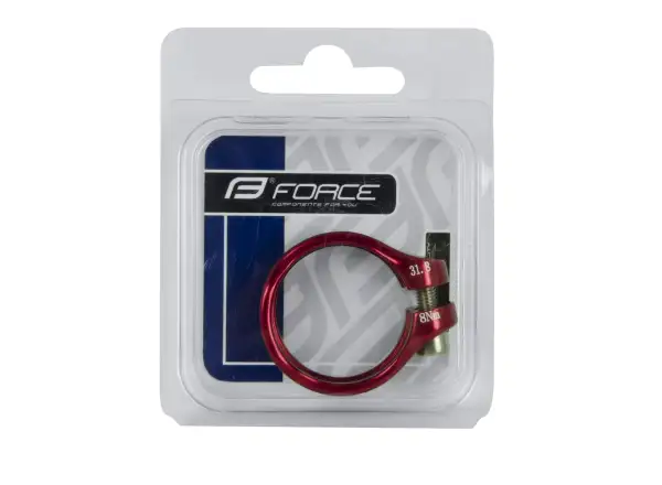 Force seatpost clamp with Allen bolt shaped red gloss