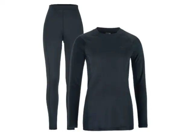 Craft Core Warm Baselayer women's set long sleeve shirt+pants blue