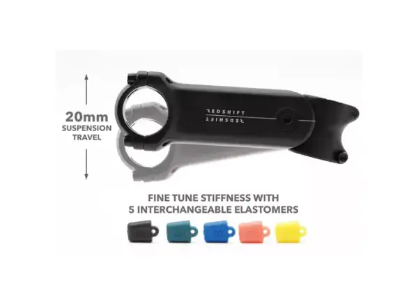 Redshift ShockStop stem +/- 6° 1 1/4" black 100 mm
