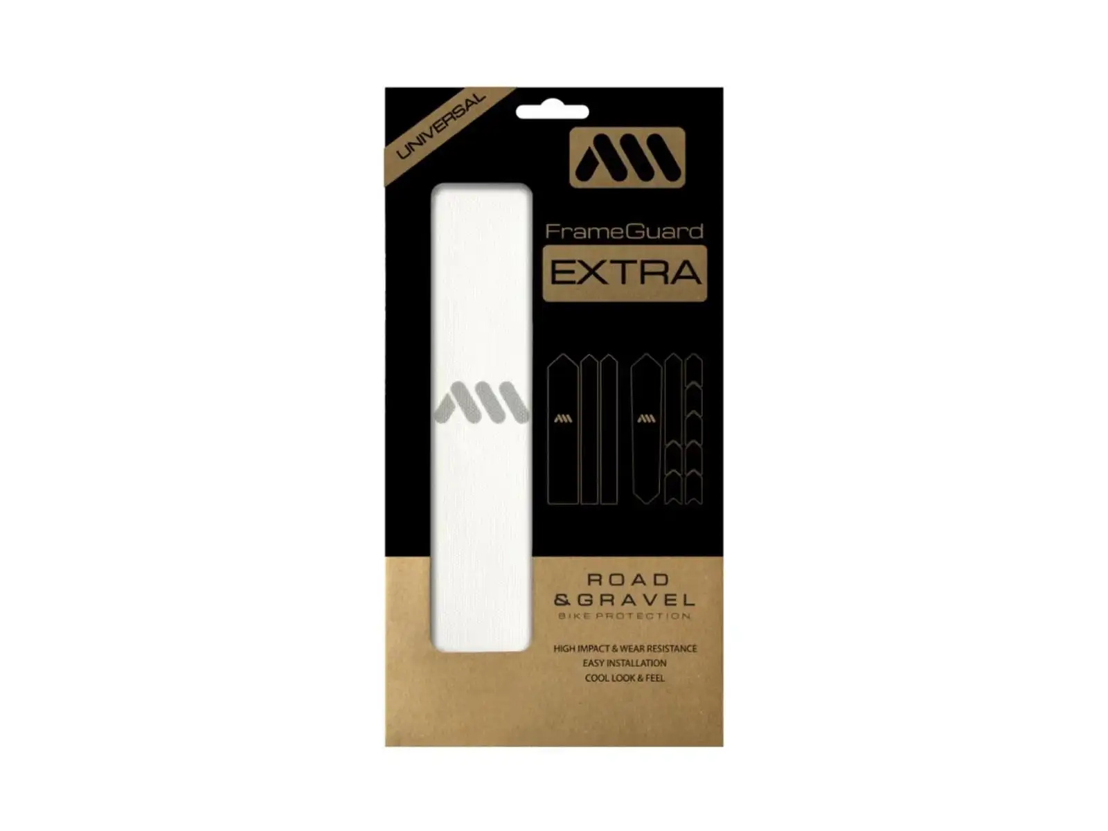 All Mountain Style frame protection decals Gravel/Road Clear Silver