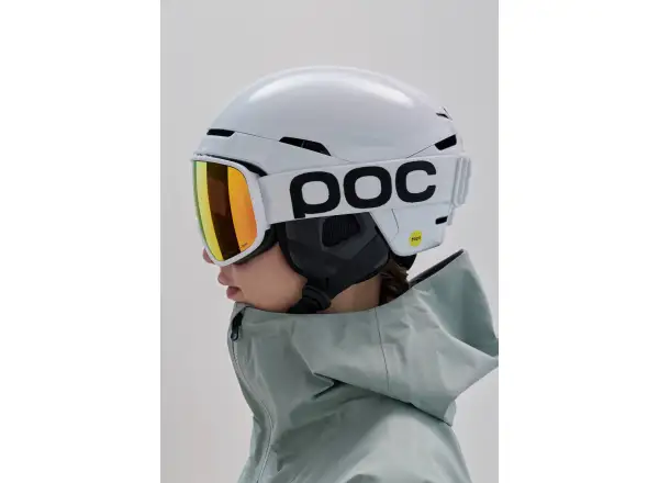 POC Vitrea Mid ski goggles Hydrogen White/Partly Sunny Orange