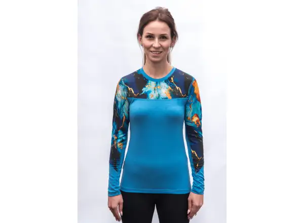 Sensor Merino Impress women's long sleeve shirt blue/universe