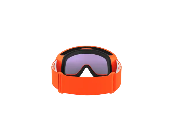 POC Fovea Mid ski goggles Zink Orange/Partly Sunny Blue