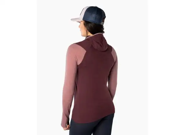 Dynafit Tigard Merino Hoody women's shirt long-sleeve Mokarosa