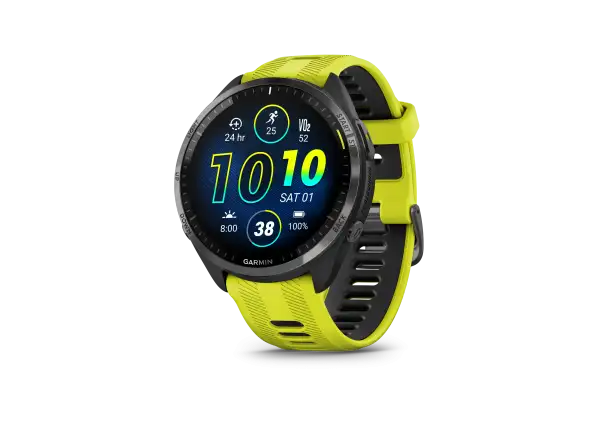 Garmin Forerunner 965 smart watch Carbon Grey Titanium DLC/Yellow