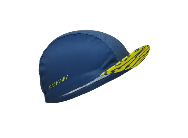 Silvini Amaro cycling cap navy/lime