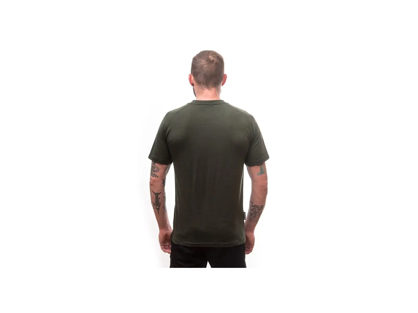 Sensor Merino Air Earth men's shirt short sleeve Olive Green