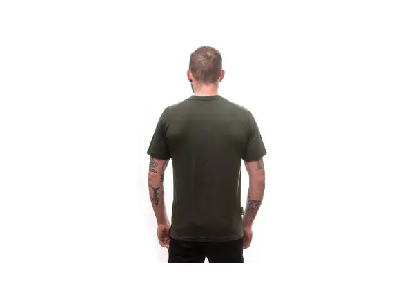 Sensor Merino Air Earth men's shirt short sleeve Olive Green