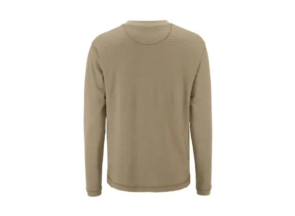 Craft Wool Waffle men's shirt long sleeve beige