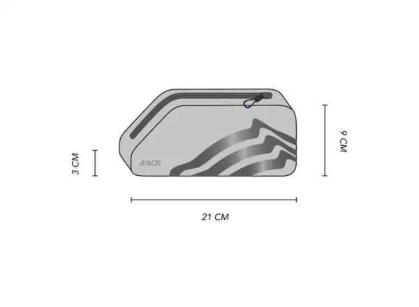 Aevor Top Tube Pack Road Proof bag for top frame tube 1 l Black