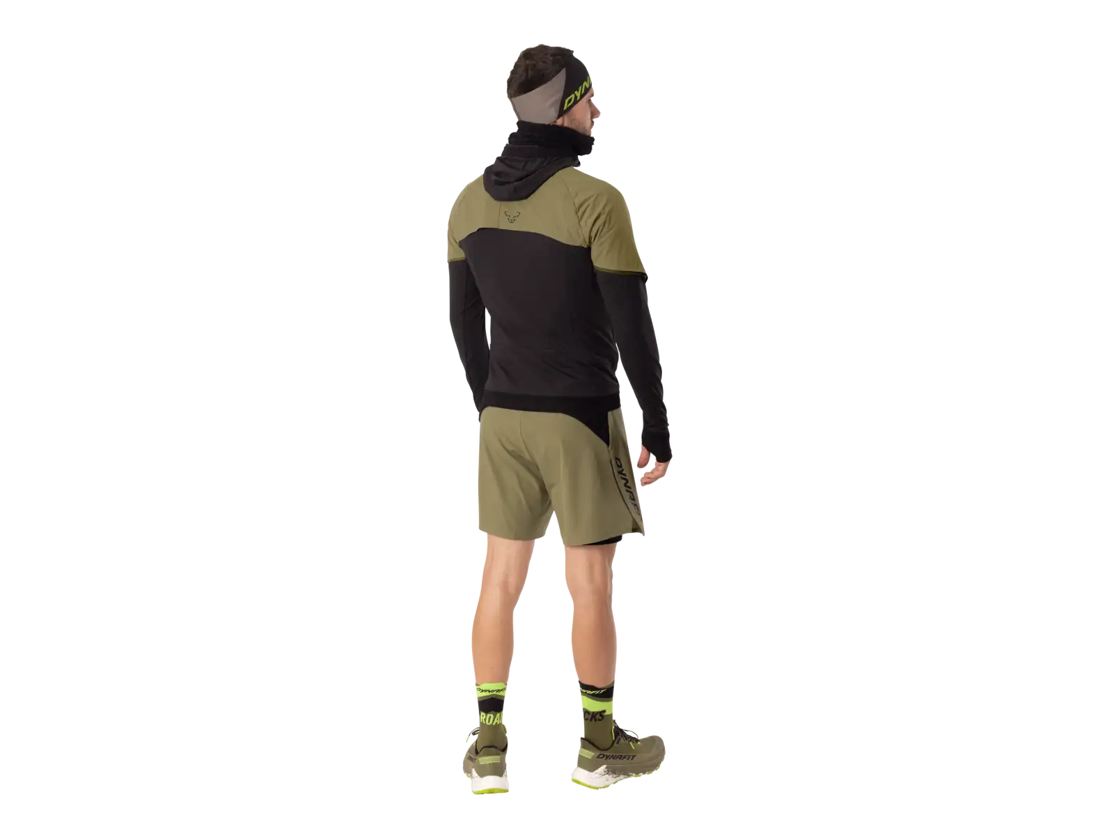 Dynafit Alpine Hybrid men's running jacket Military Green/Black Out