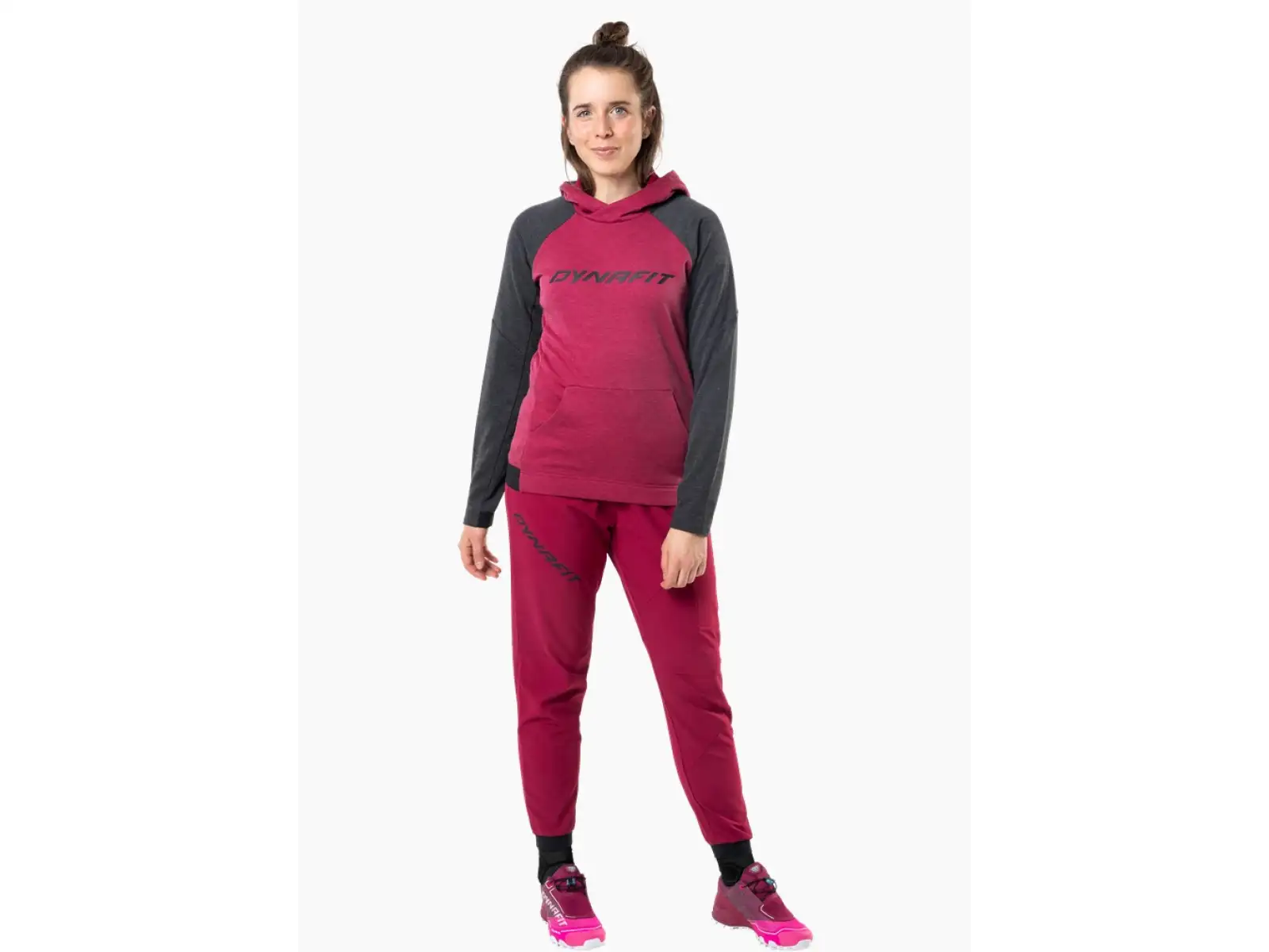 Dynafit 24/7 Polartec Hoody women's sweatshirt Burgundy