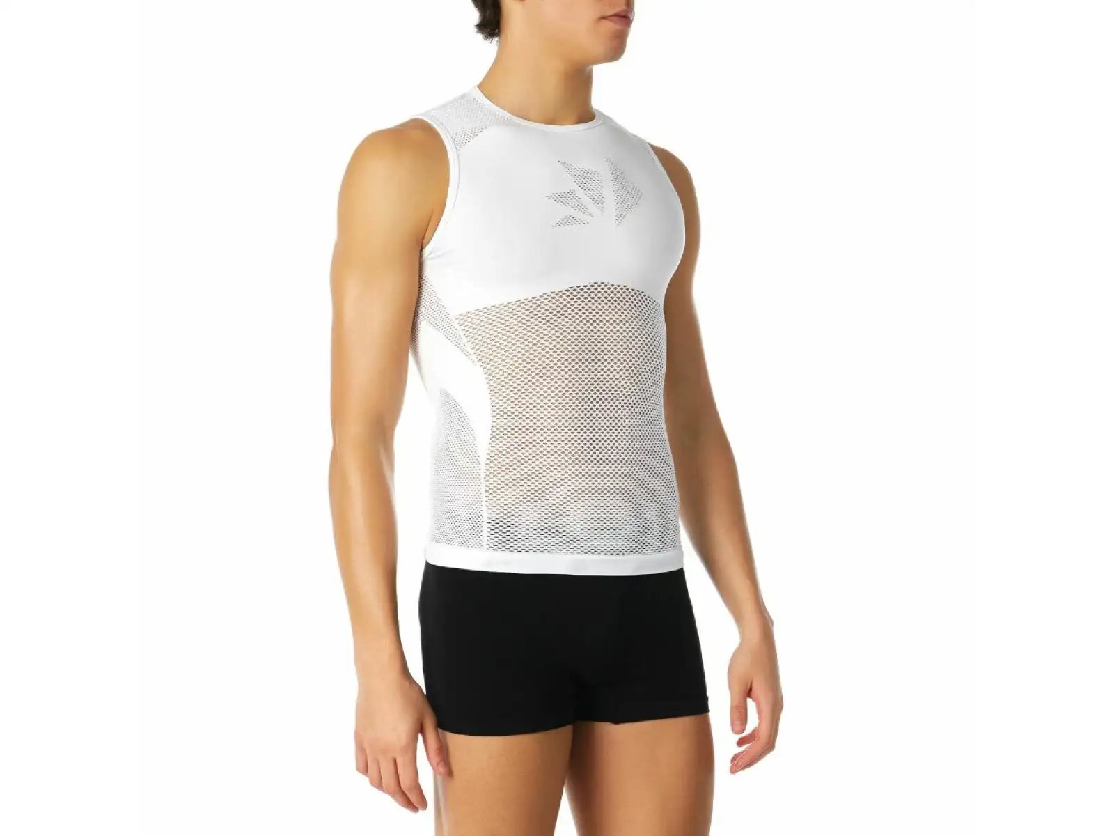 SIXS SMRX mesh sleeveless shirt white