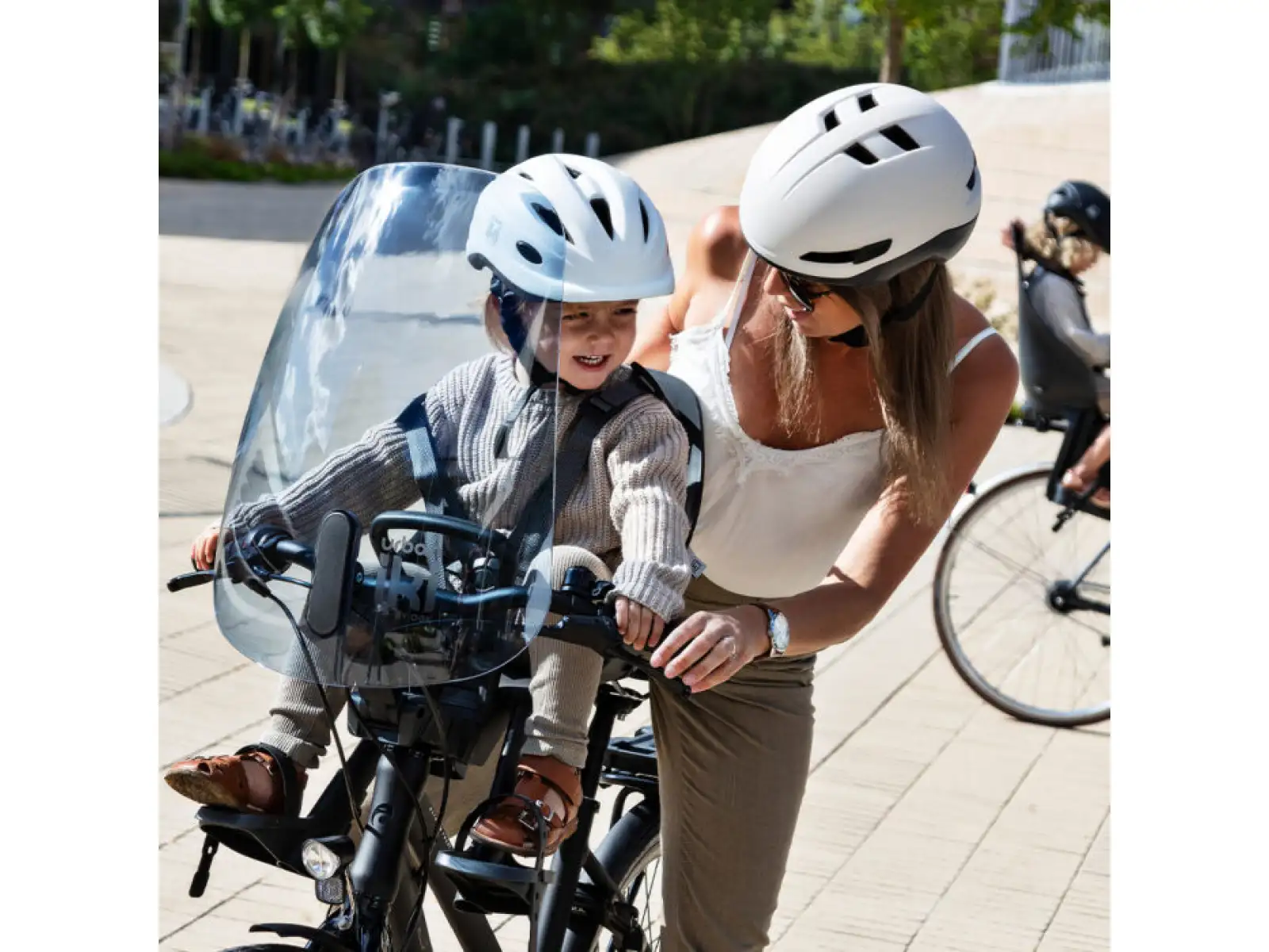 Urban Iki front child seat with adapter for stem Bincho Black