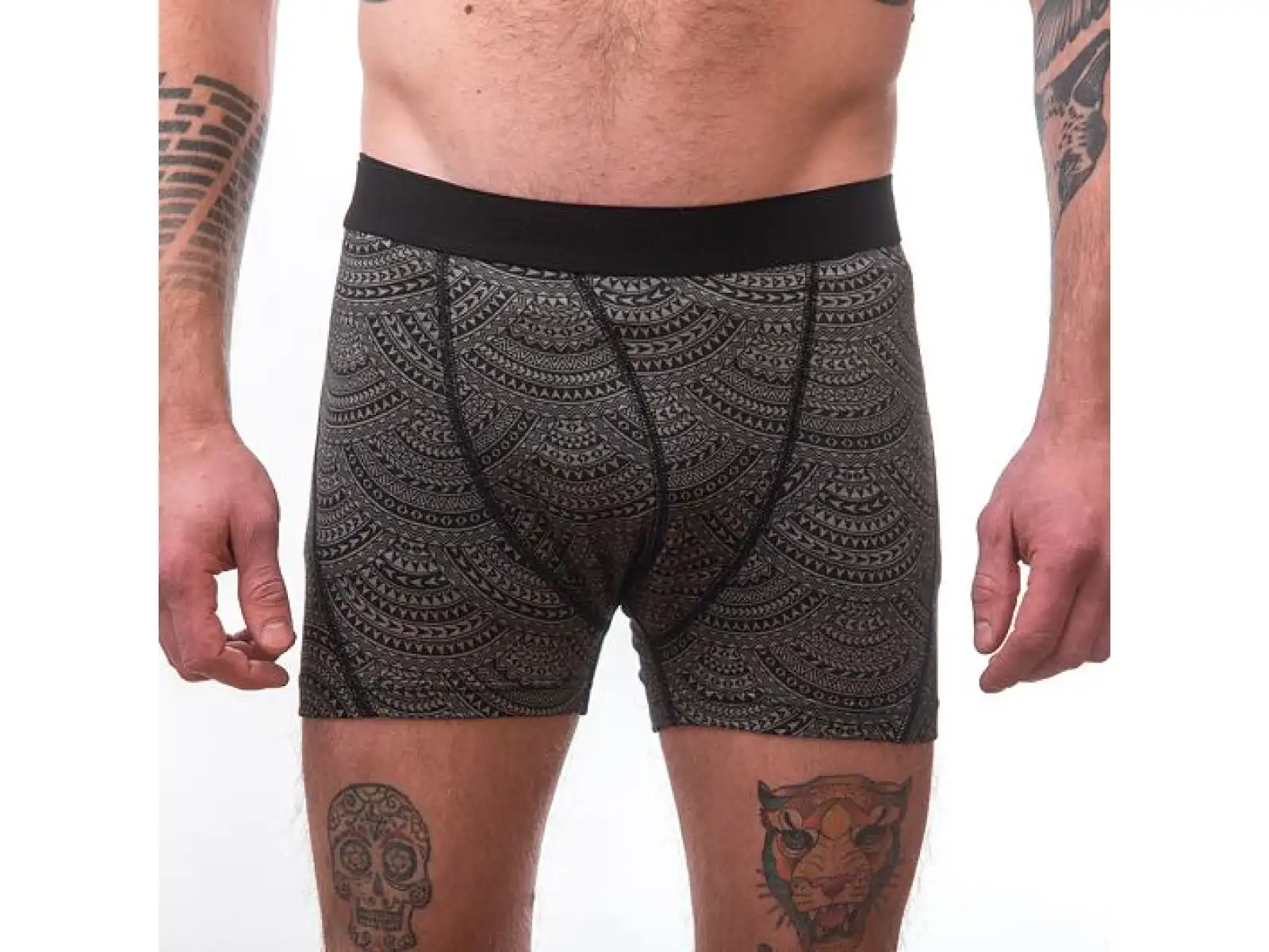 Sensor Merino Impress men's boxers grey/Maori