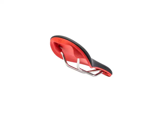 Peatys Monarch saddle TI-MX Rail / Nylon Base Red