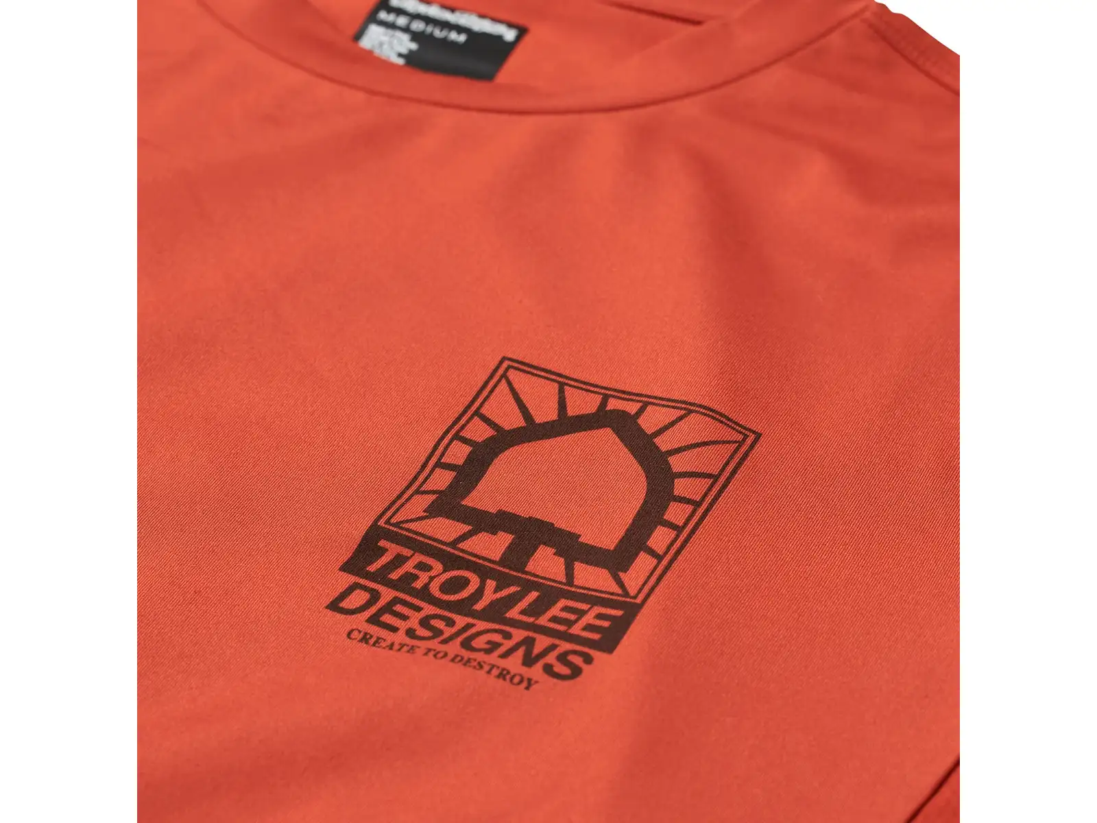 Troy Lee Designs Ruckus Ride Tee Create To Destroy men's jersey long sleeve Brick