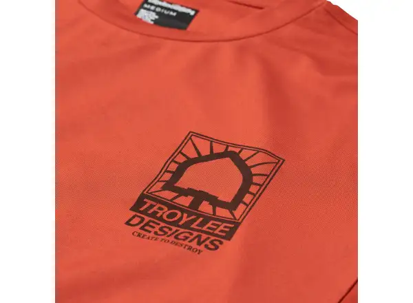 Troy Lee Designs Ruckus Ride Tee Create To Destroy men's jersey long sleeve Brick