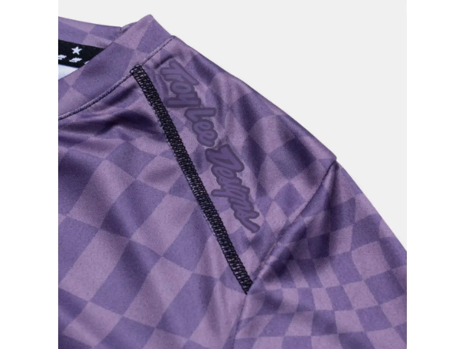 Troy Lee Designs Lilium Twisted Checkers women's jersey long sleeve Deep Purple