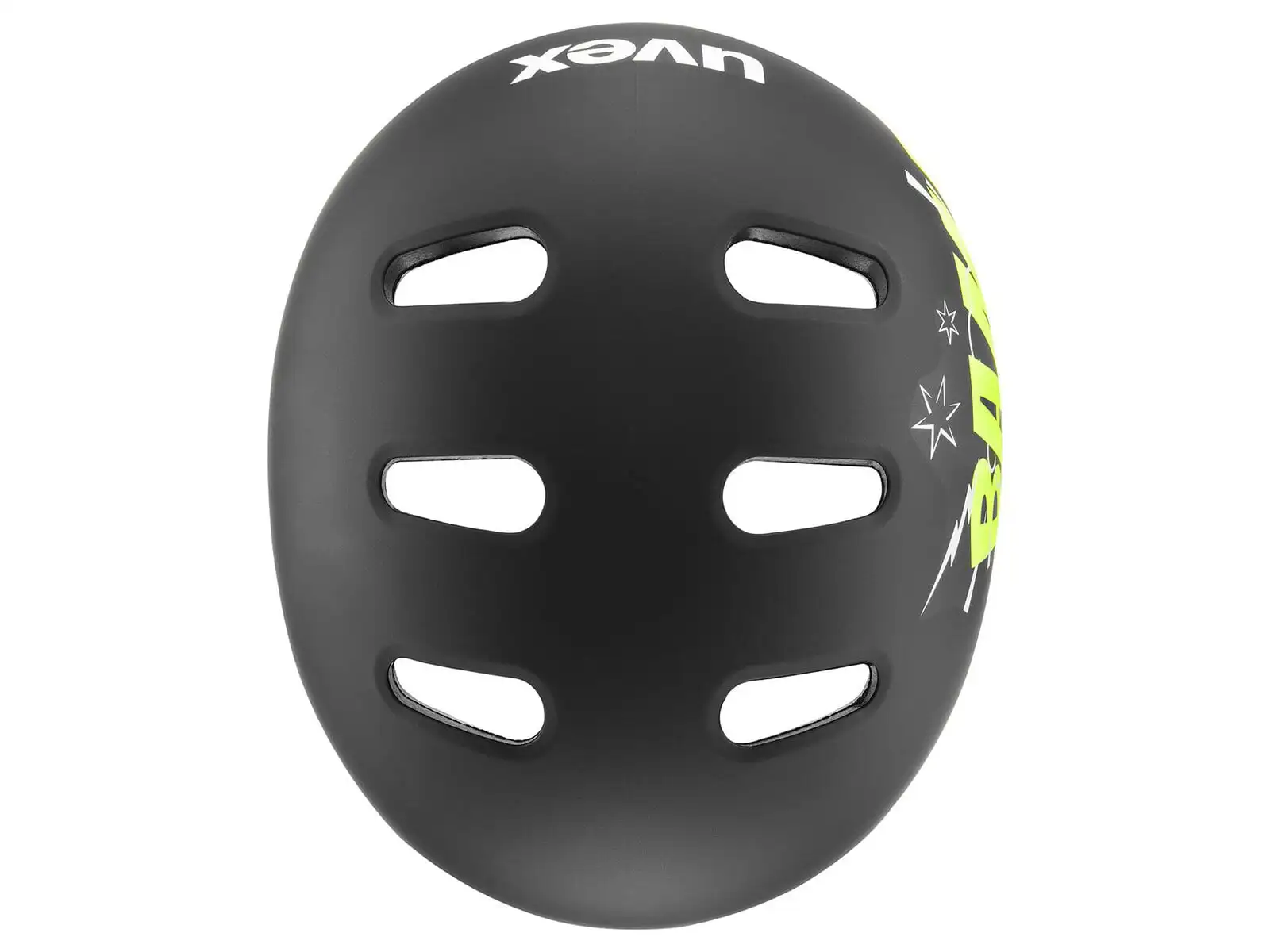 Uvex Kid 4 Style kids helmet Bam Black/Lime Matt