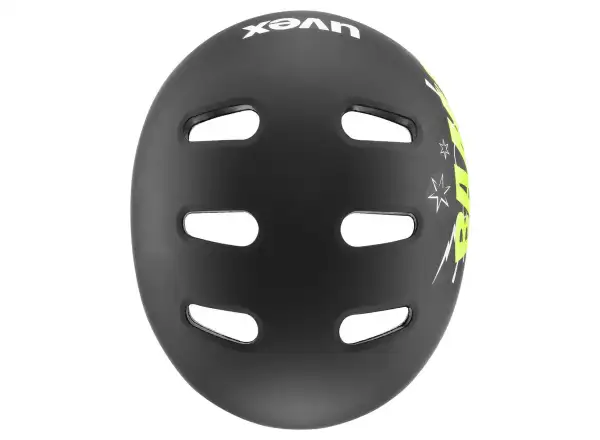 Uvex Kid 4 Style kids helmet Bam Black/Lime Matt
