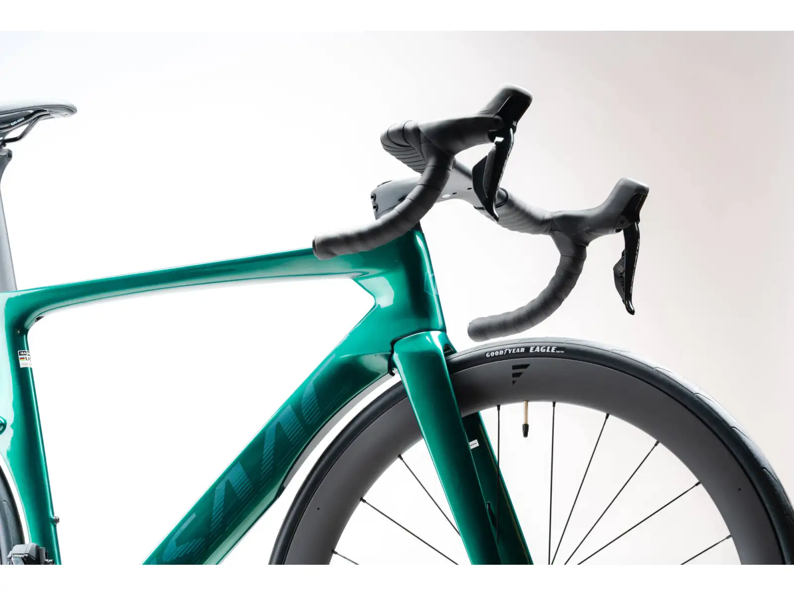 Isaac Meson Ultegra Di2 road bike Jade Green