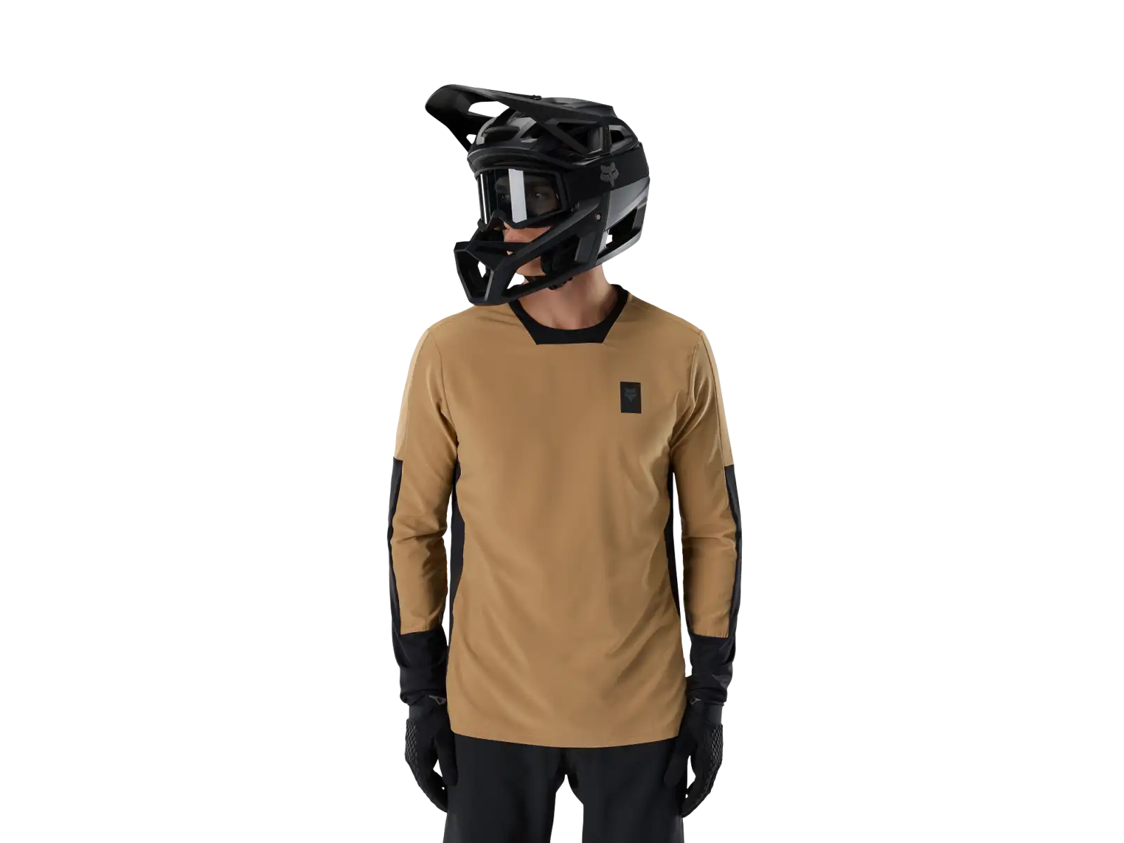 Fox Defend Thermal men's jersey long sleeve Brown Sugar