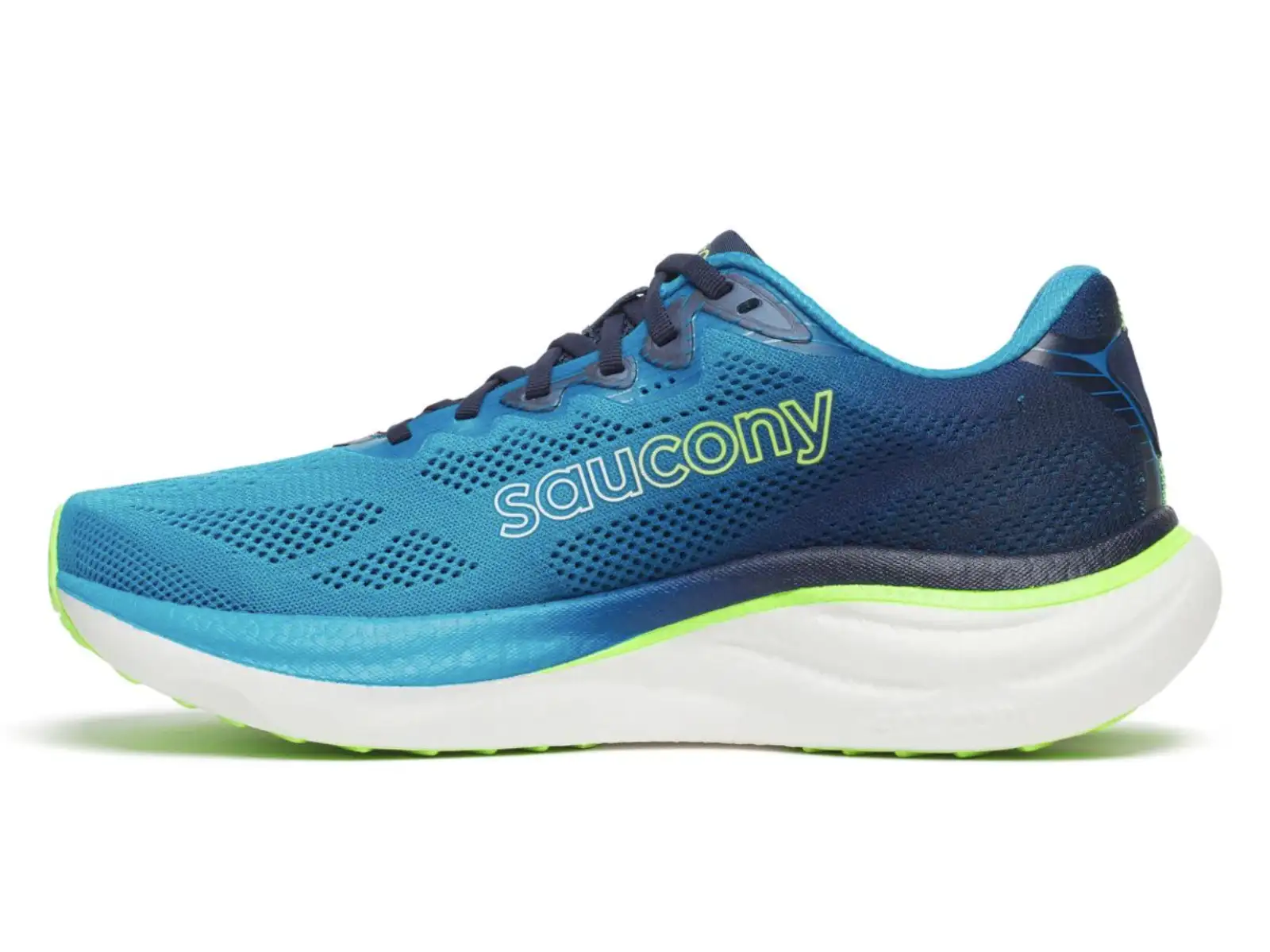 Saucony Ride 19 men's running shoes Cobalt/Slime