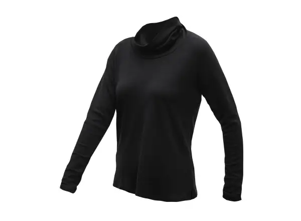 Sensor Merino Blend women's turtleneck black