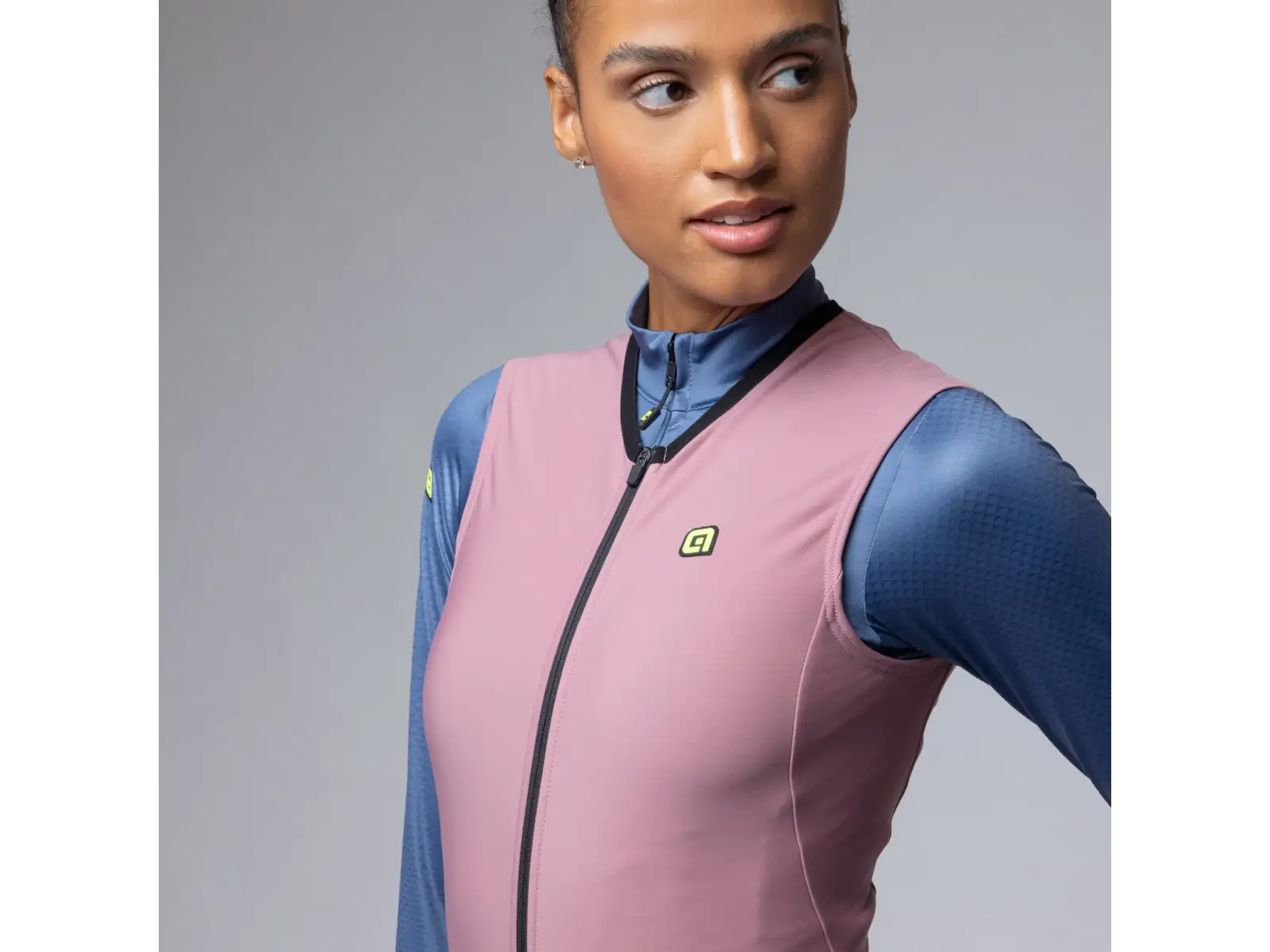 Alé PR-E Thermo 2.0 women's cycling vest Antique Pink