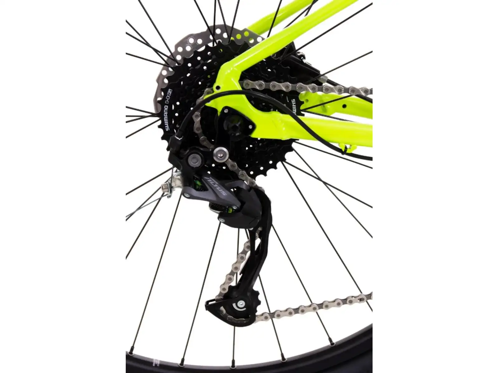 Rock Machine Torrent 20-29 mountain bike gloss radioactive yellow/black/petrol blue