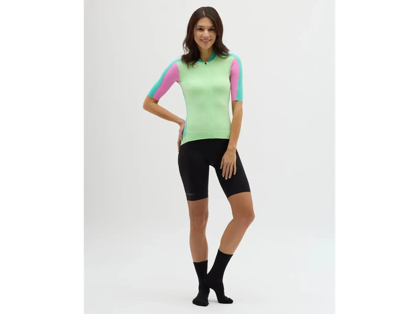 Silvini Stelvia women's jersey short sleeve Ocean/Blush