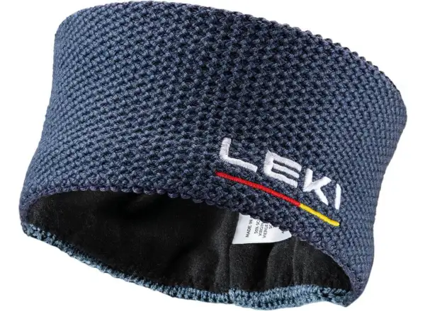 Leki Wool Headband headband dark denim/white/poppy red