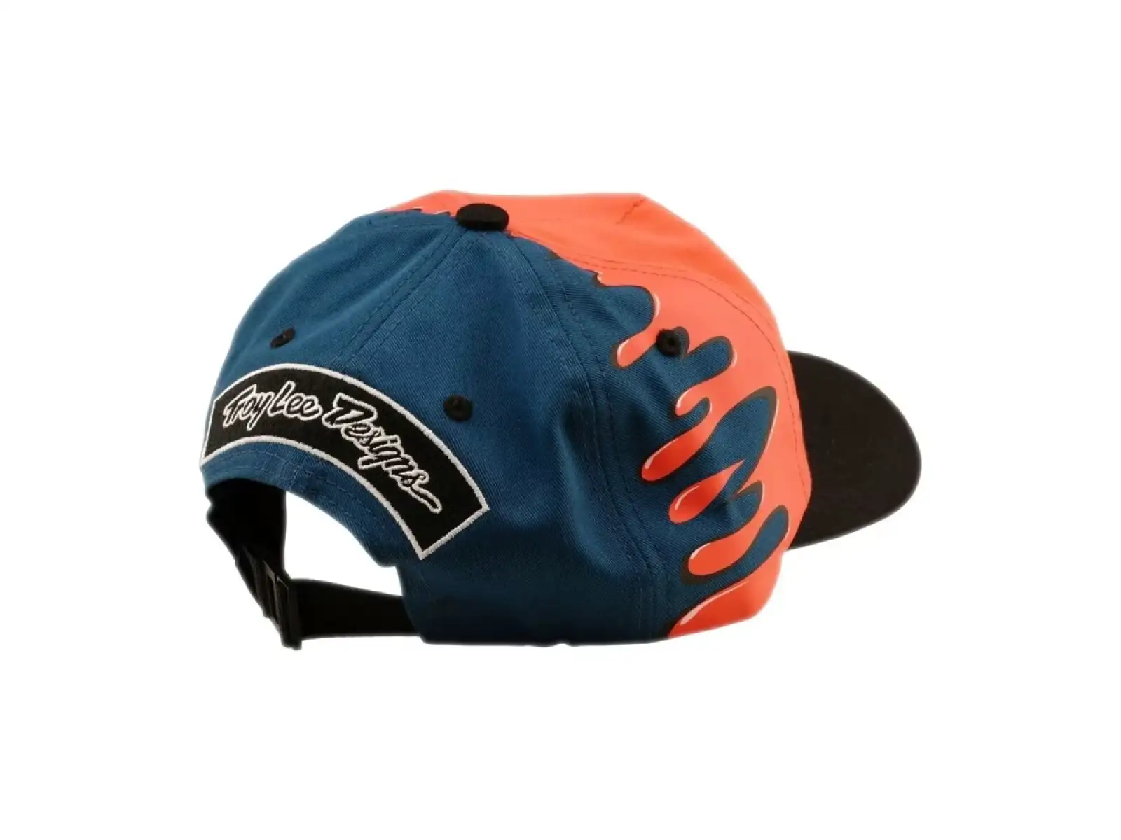 Troy Lee Designs Unstructured Curved Finish Line cap Coral/Blue
