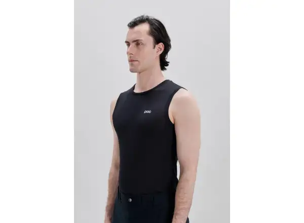 POC Layer Mid men's sleeveless base layer shirt Uranium Black