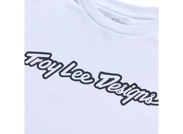 Troy Lee Designs Signature men's T-shirt short sleeve White/Black