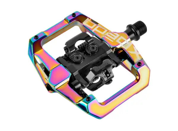 X-pedo GFX clipless pedals oil slick