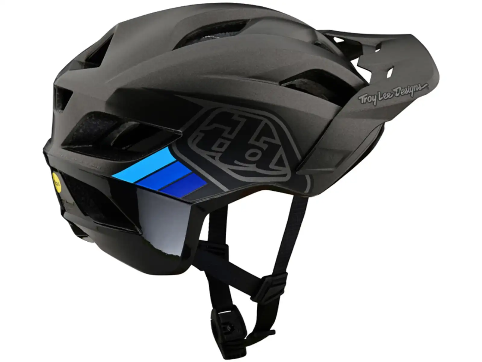Troy Lee Designs Flowline SE Mips helmet Badge Charcoal/Gray