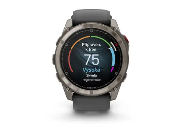 Garmin fenix 8 Pro 51 mm AMOLED Sapphire smart watch Titanium Graphite/Black