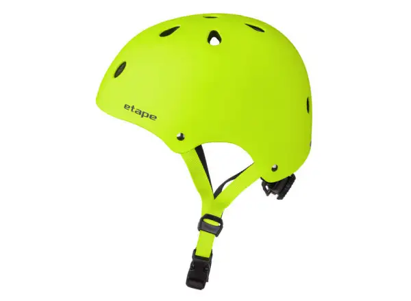 Etape Caddy children's helmet yellow fluo matte