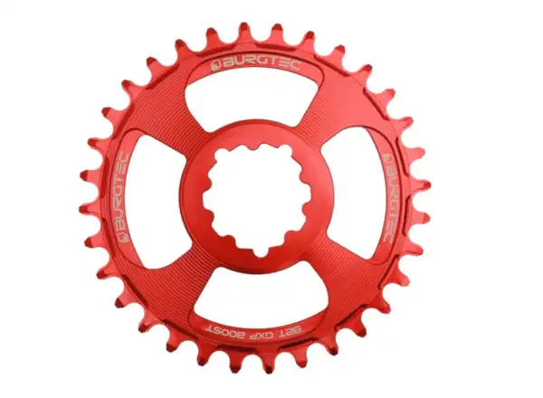 Burgtec Thick Thin GXP Boost chainring 3 mm offset 34 teeth red
