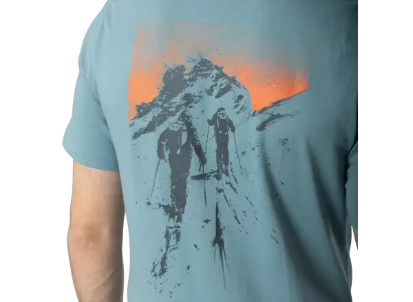 Dynafit Back Graphic Cotton men's T-shirt short sleeve Smoke Blue/Approach