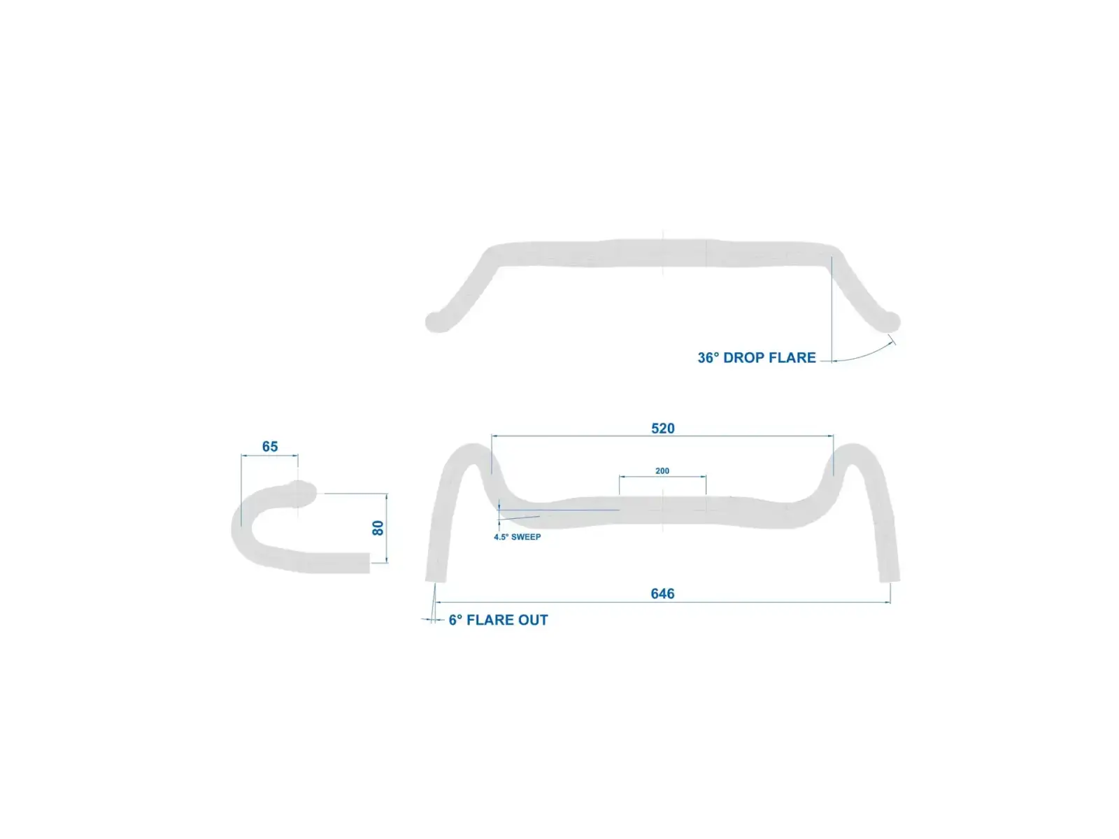 Ritchey WCS Beacon XL Blatte 52 handlebars