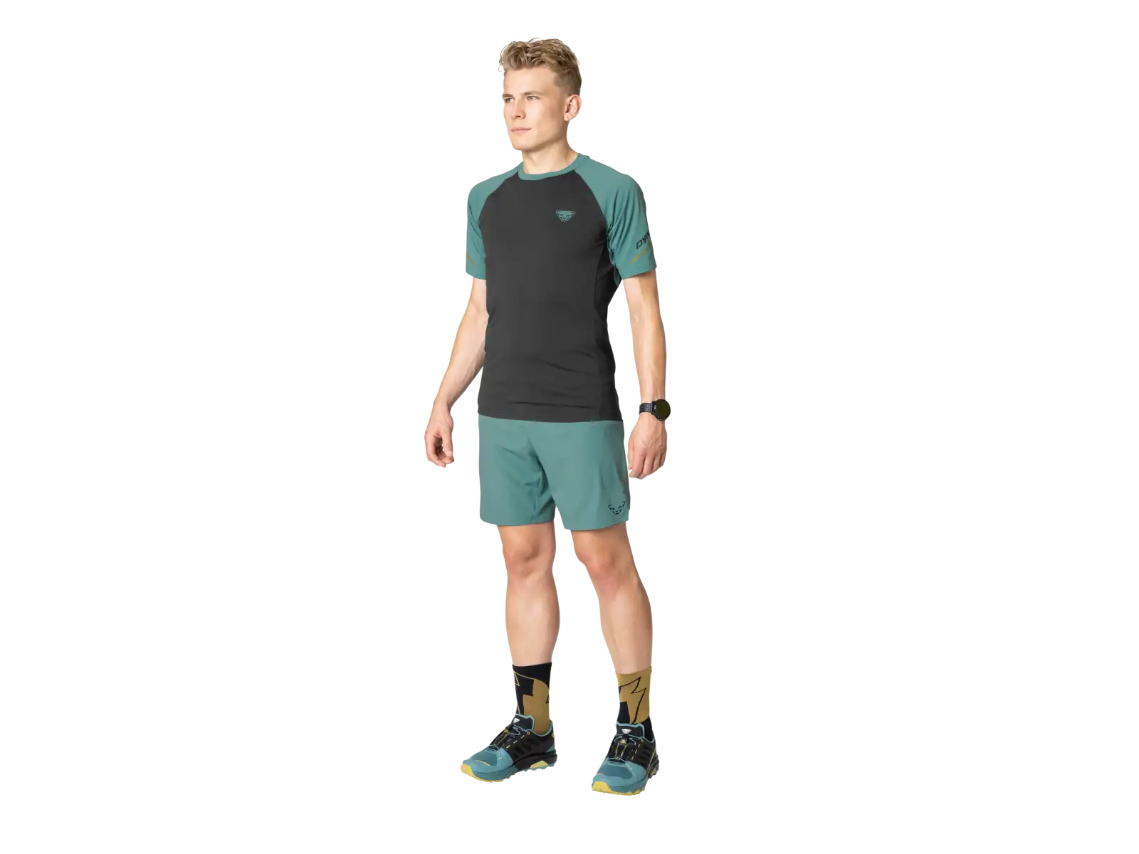 Dynafit Alpine Pro 2in1 men's running shorts Atlantic