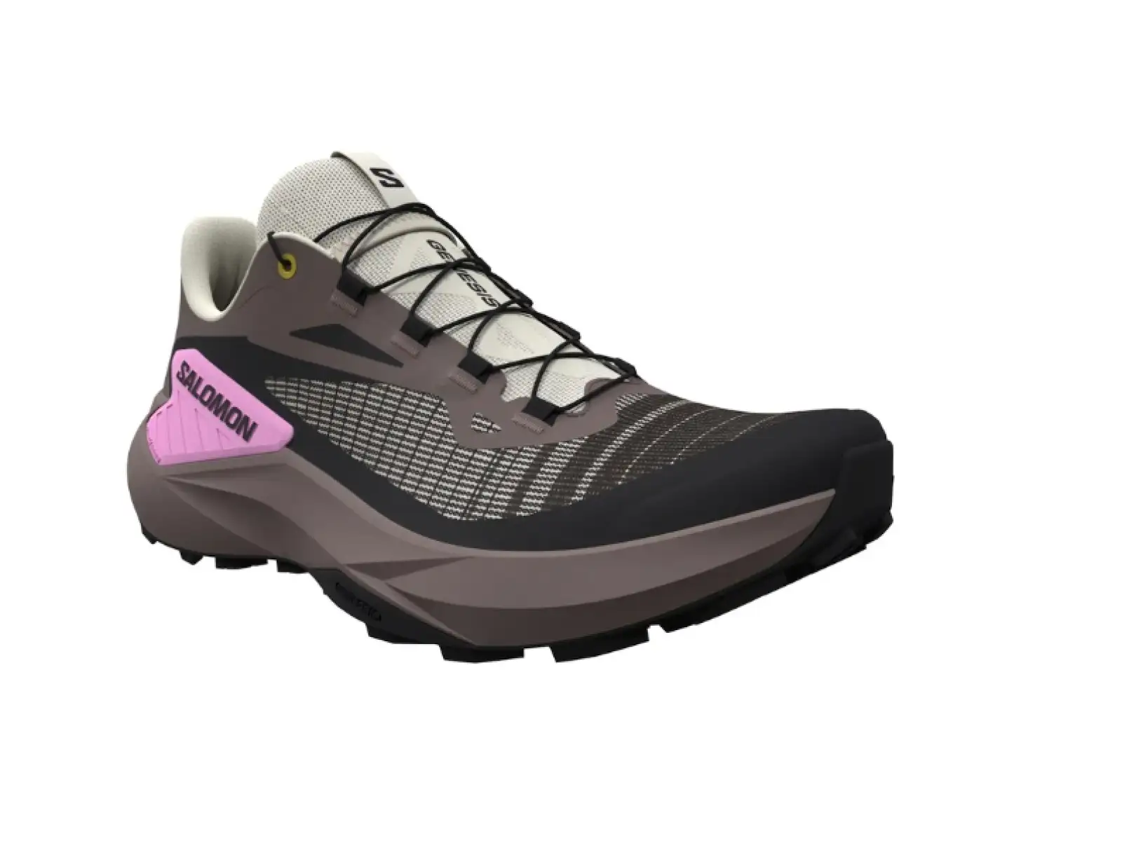 Salomon Genesis women's running shoes Iron/Vanilla Ice/Cyclamen