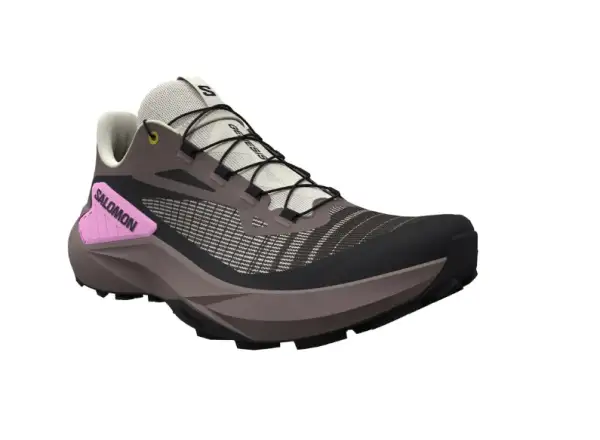 Salomon Genesis women's running shoes Iron/Vanilla Ice/Cyclamen