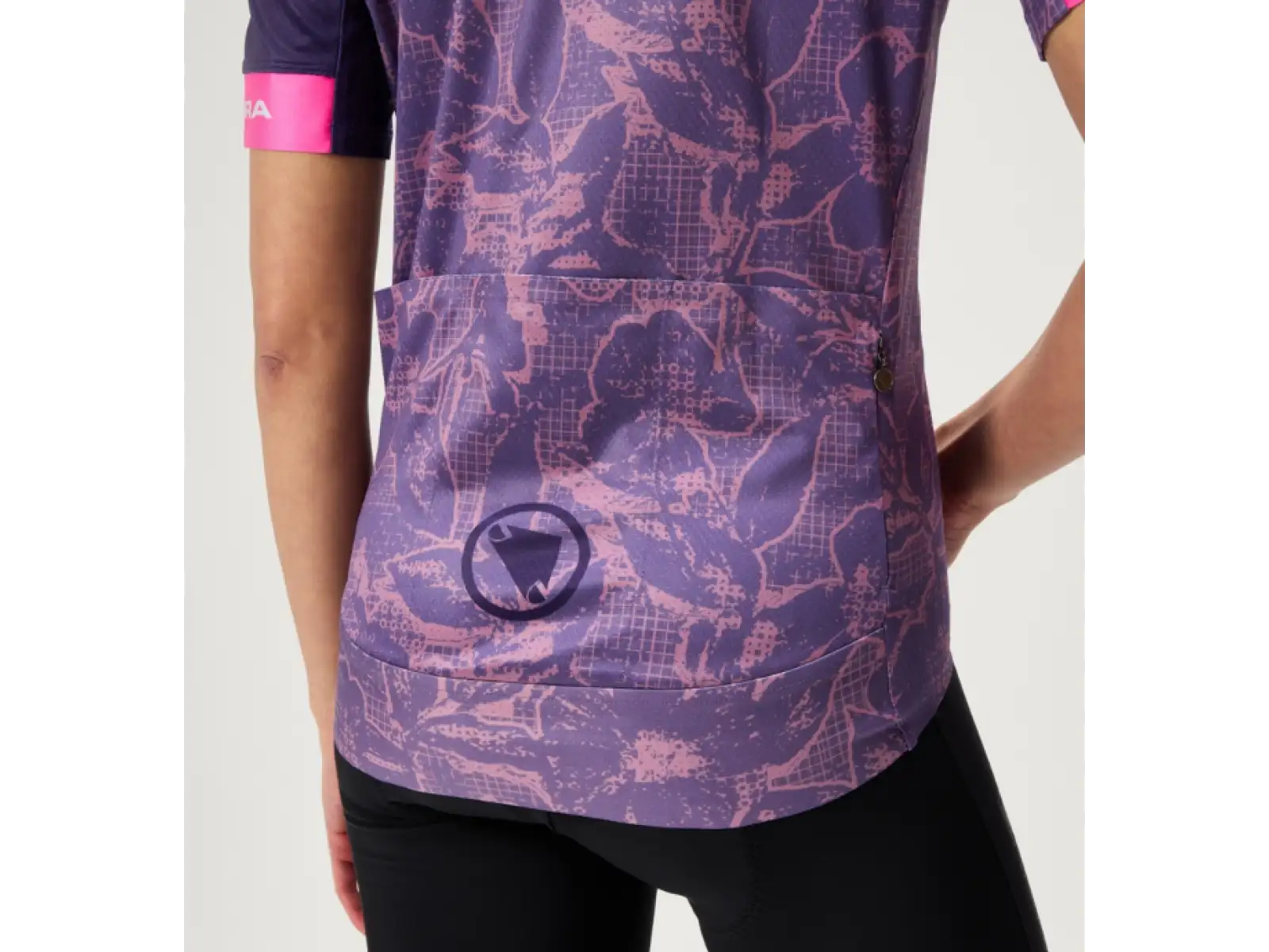 Endura FS260 Floral women's jersey short sleeve Bramble